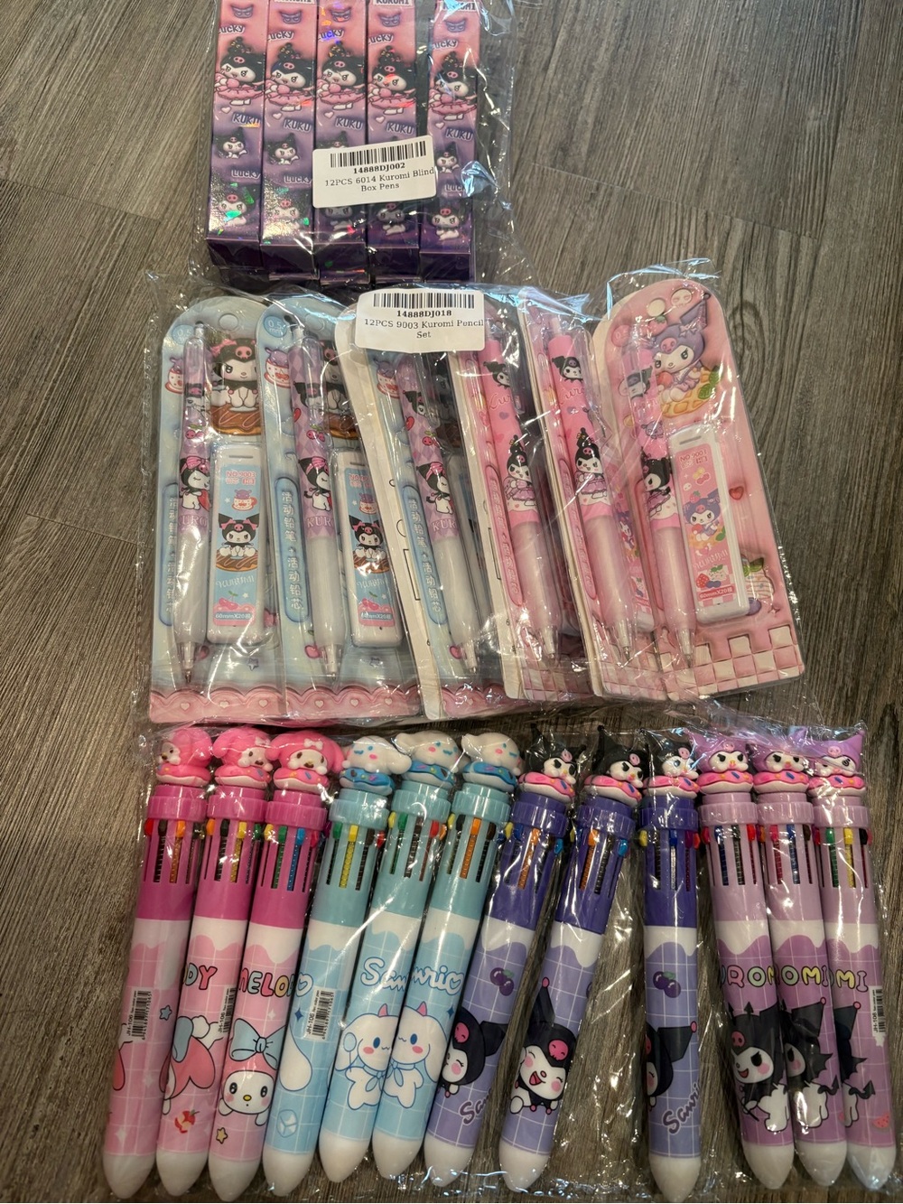 Kuromi And Others Pen And pencil Set Bundle As Shown  New